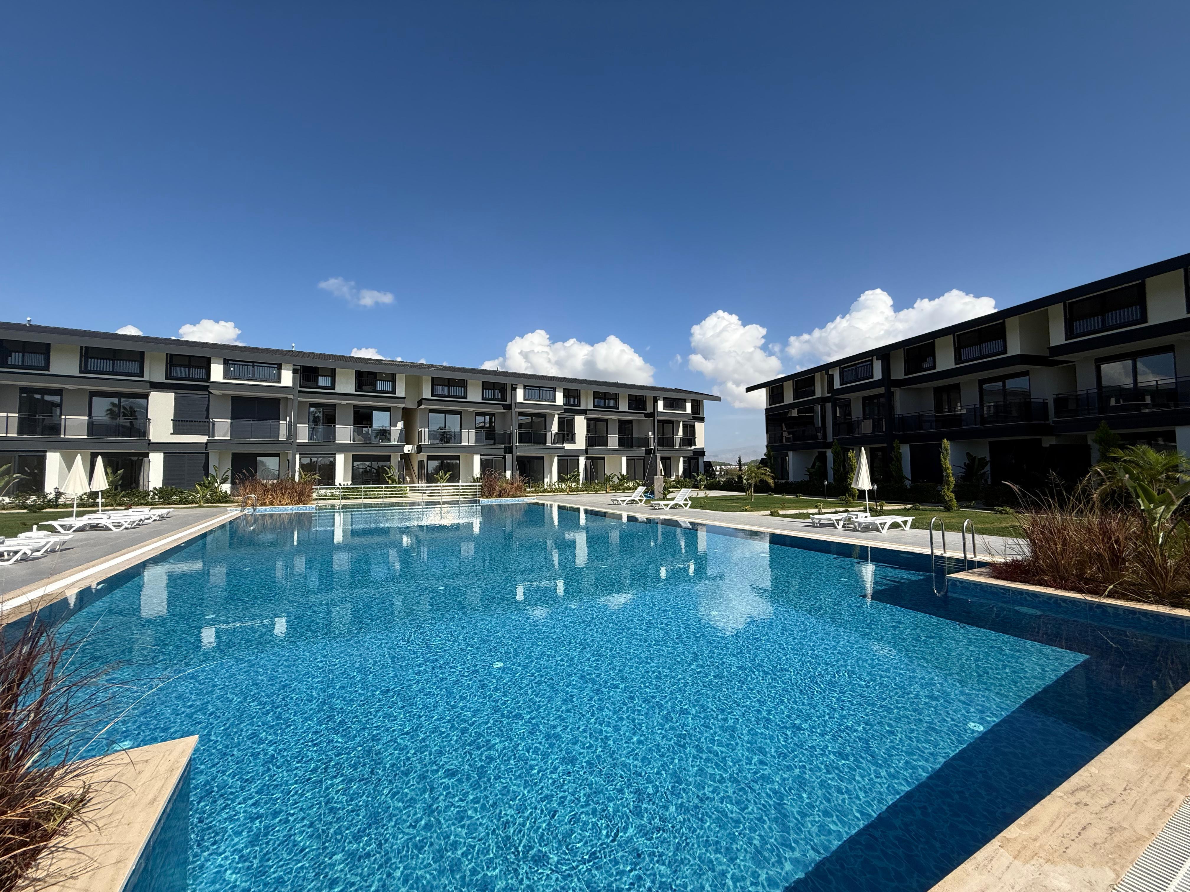 Manavgat Ilıca Kumköy'de Site İçerisinde Sıfır 1+1 Satılık Daire