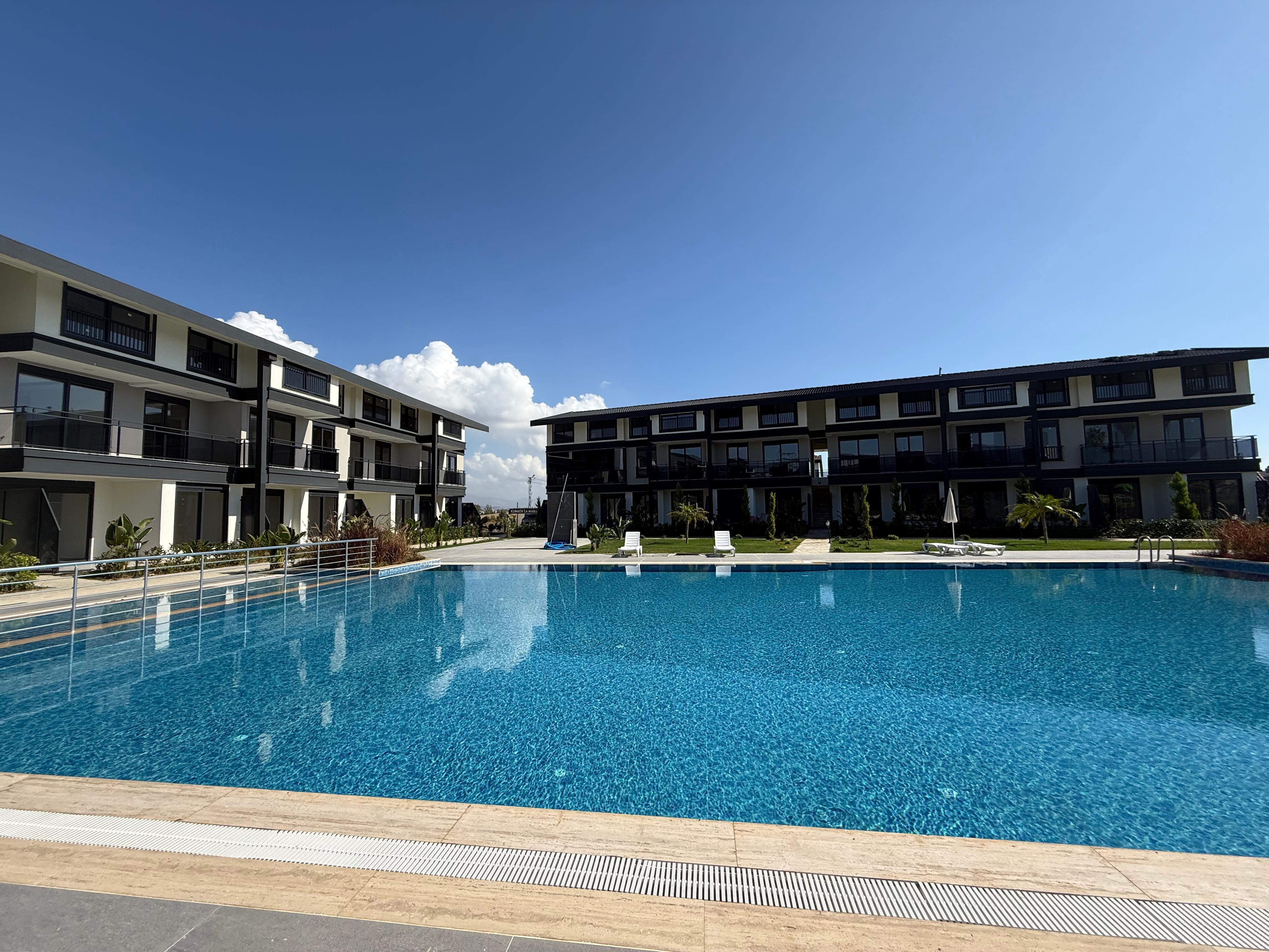Manavgat Ilıca Kumköy'de Site İçerisinde Sıfır 1+1 Satılık Daire