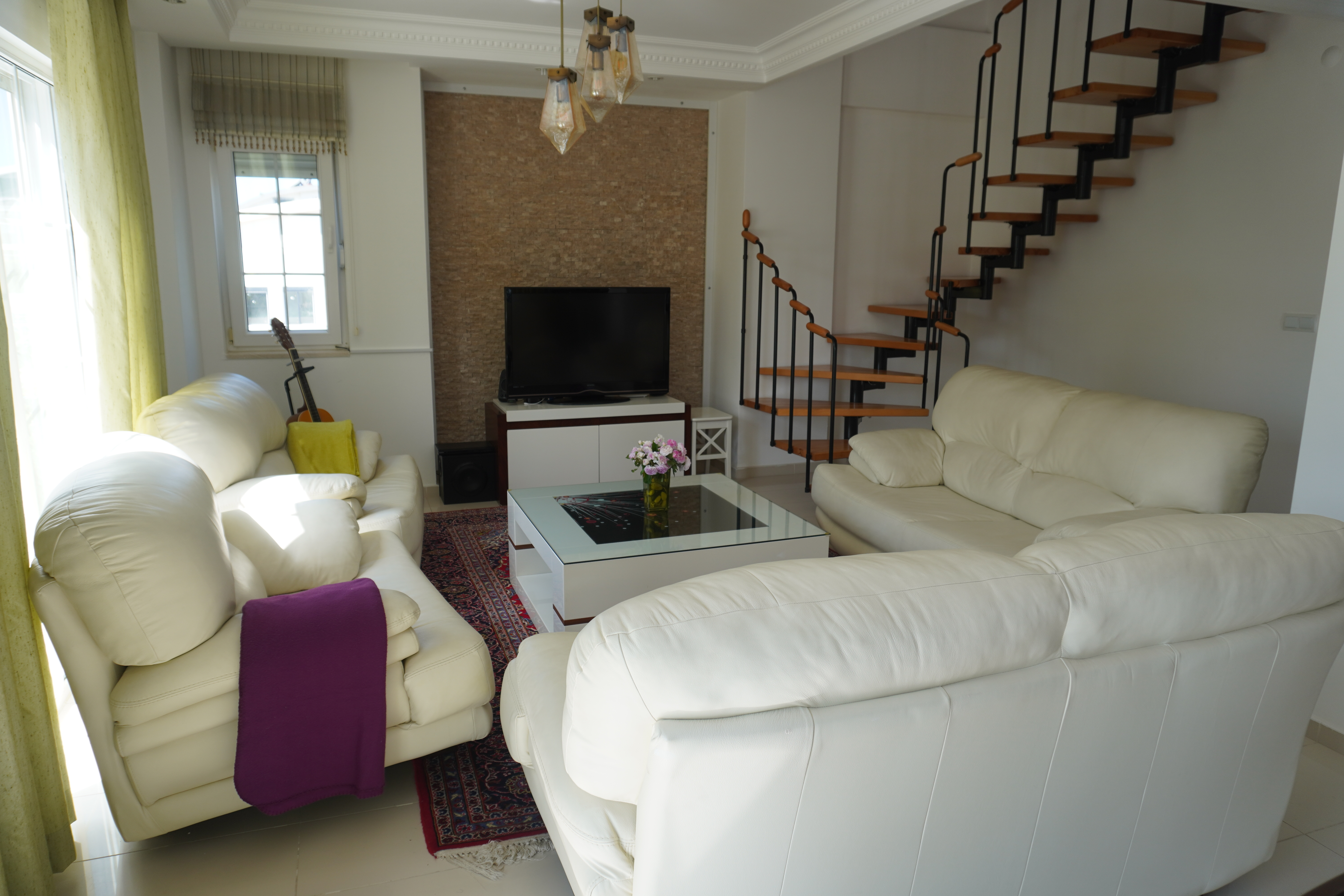 Manavgat Side'de Site İçinde Eşyalı 3+1 Satılık Dubleks Daire