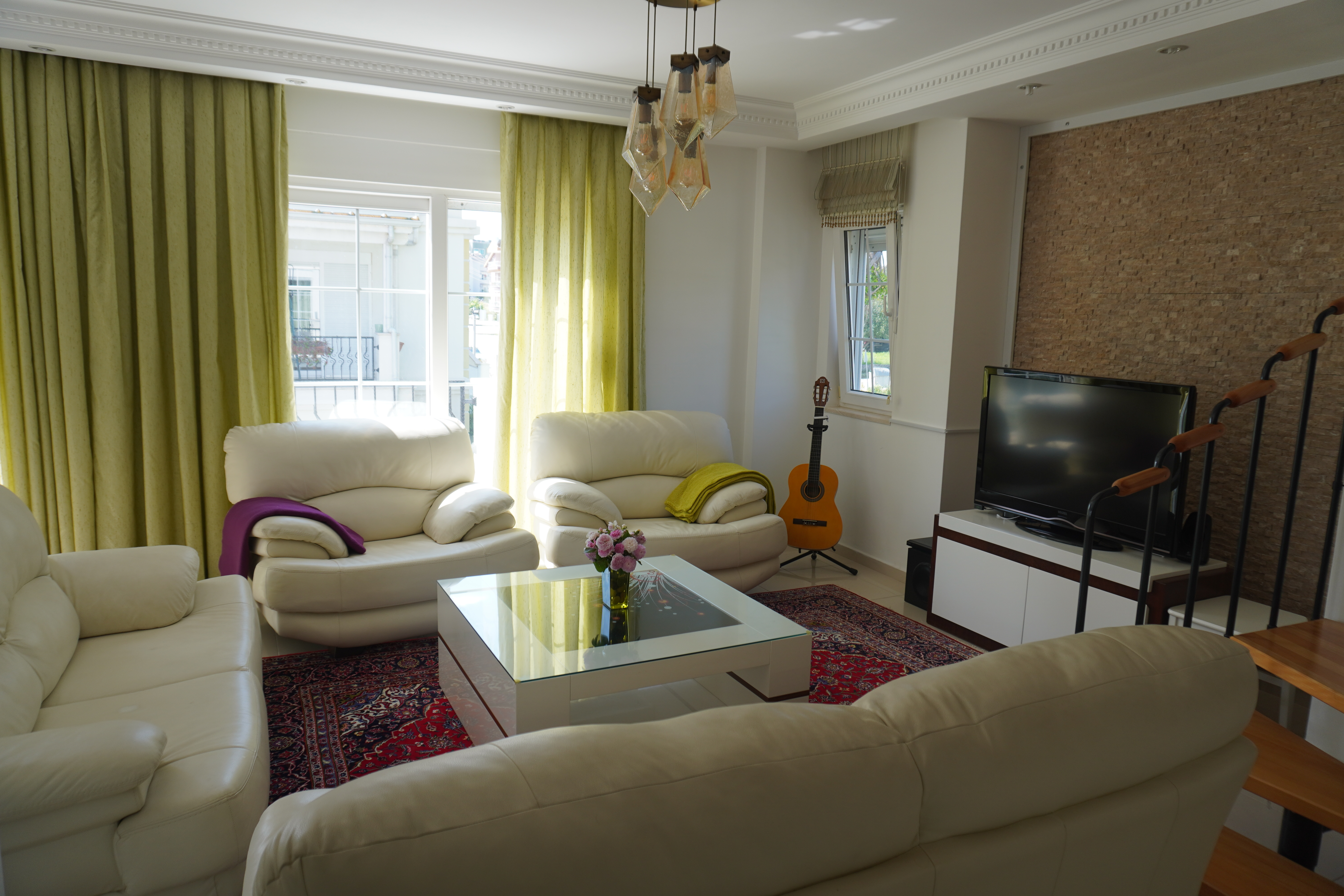 Manavgat Side'de Site İçinde Eşyalı 3+1 Satılık Dubleks Daire